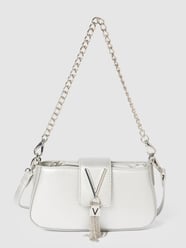 Torebka z detalami z logo model ‘DIVINA’ od VALENTINO BAGS Srebrny - 32