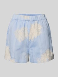 Straight Fit Shorts mit floralen Zierapplikationen Modell 'Kana' von YAS - 45