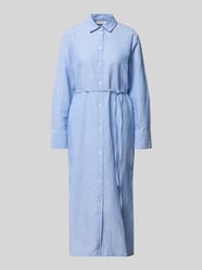 Midikleid aus reinem Leinen in langärmeligem Design von Christian Berg Woman - 19