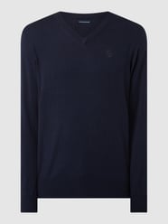 Sweter z dekoltem w serek od North Sails Niebieski - 24