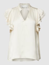 Blouse met opstaande kraag, model 'Stella' van Neo Noir Wit - 34