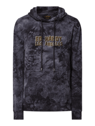 Hoodie met logo, model 'Los Tigres' van Ed Hardy Grijs / zwart - 27