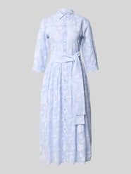 Hemdblusenkleid mit Bindegürtel von Milano Italy - 27