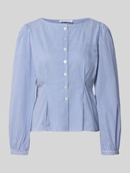 Blouse van katoenmix met peplumzoom van Rich & Royal - 12