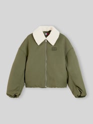 Loose fit blouson met platte kraag in teddylook van Tommy Jeans - 41