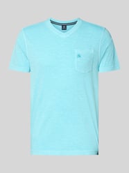 Regular Fit T-Shirt mit V-Ausschnitt von LERROS - 38
