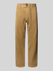 Straight Fit Jeans aus reiner Baumwolle Modell 'AKRON' von BOSS Orange Beige - 4
