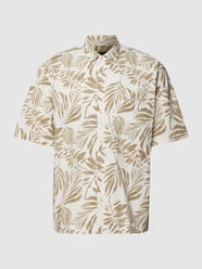 Oversized vrijetijdsoverhemd met all-over motief van Marc O'Polo Wit - 27