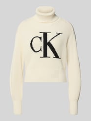 Sweter z dzianiny z golfem od Calvin Klein Jeans - 18