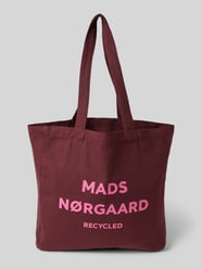 Handtas met labelprint, model 'Recycled Boutique Athene' van MADS NØRGAARD Bordeaux - 1