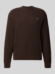 Regular Fit Strickpullover aus Baumwoll-Mix mit Label-Patch von REVIEW - 18