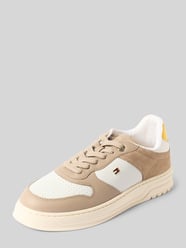 Sneakersy o niskim kroju z obszyciem z naturalnej skóry od Tommy Hilfiger - 37