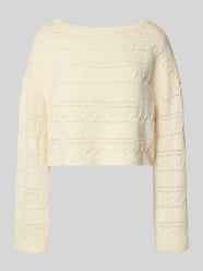 Strickpullover mit Lochmuster Modell 'CLAES' von Noisy May - 1