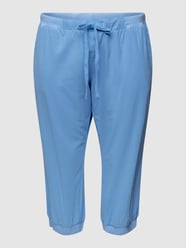 PLUS SIZE Caprihose mit Eingrifftaschen von KAFFE Curve Blau - 23