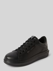 Ledersneaker mit Label-Applikation von Karl Lagerfeld Schwarz - 22