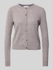 Cardigan mit durchgehender Knopfleiste von Christian Berg Woman Braun - 10