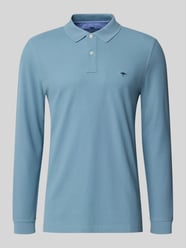 Regular Fit Langarm-Poloshirt mit Label-Stitching von Fynch-Hatton - 23
