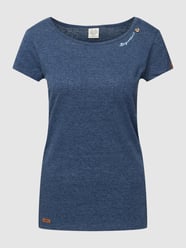T-shirt met labelprint, model 'MINTT' van Ragwear Blauw / turquoise - 46