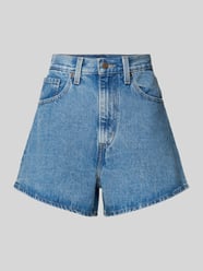 Szorty jeansowe z wysokim stanem o kroju mom fit z wpuszczanymi kieszeniami od Levi's® - 22