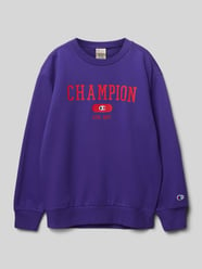 Bluza z nadrukiem z logo od CHAMPION Fioletowy - 38