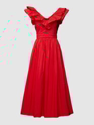 Cocktailkleid mit Taillenpasse von Swing Rot - 42