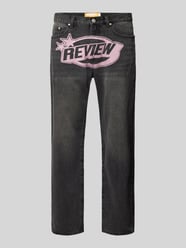 Baggy Fit Jeans mit Label-Stitching von REVIEW Grau - 2