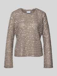 Blusenshirt mit Pailletten von Jake*s Collection - 6