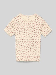 T-shirt w kroju slim fit z mieszanka bawełny Model 'TRINNY' od ONLY - 16