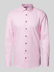 Slim Fit Business-Hemd mit Knopfleiste von OLYMP Level Five Rosa - 41