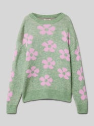 Regular Fit Strickpullover mit Blumen-Muster Modell 'NAJA' von Only - 12