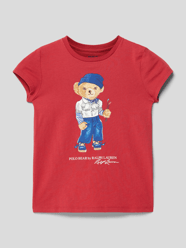 T-shirt met motiefprint van Polo Ralph Lauren Teens Rood - 44