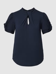 T-Shirt mit Schlüsselloch-Ausschnitt Modell 'IRVETTE' von Lauren Ralph Lauren Blau - 39