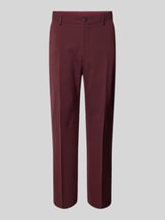 Slim Fit Stoffhose mit Bügelfalten Modell 'LIAM' von SELECTED HOMME Bordeaux - 15