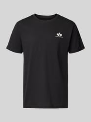 t-shirt z logo i okrągłym dekoltem od Alpha Industries - 47