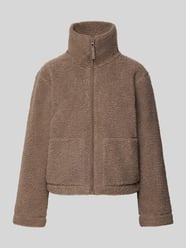 Cropped Teddyjacke mit hohem Stehkragen Modell 'MEGAN' von ONLY - 15