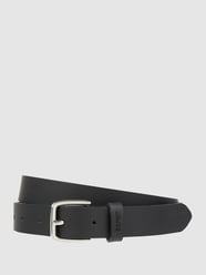 Ledergürtel mit Dornschließe  von Esprit Grau / Schwarz - 37