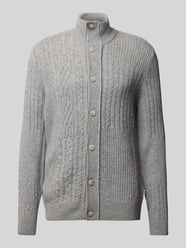 Regular fit gebreid jack met viscose, model 'Jeff' van Brax - 2