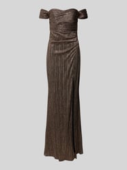 Abendkleid mit Gehschlitz von TROYDEN COLLECTION Schwarz - 9