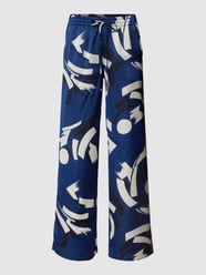 Spodnie materiałowe z wzorem na całej powierzchni od Lauren Ralph Lauren Niebieski - 41