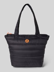 Torba shopper z detalem z logo Model 'CARON' od Save The Duck - 1