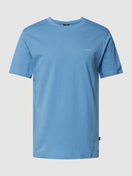 T-Shirt mit Label-Detail Modell 'Alphis' von JOOP! Jeans Blau / Türkis - 28