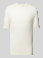 T-Shirt mit Strukturmuster von Emporio Armani Beige - 1