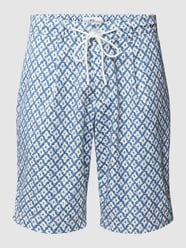 Bermudas mit Allover-Muster Modell 'BRIAN' von Brax Blau - 26