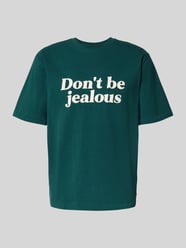 T-Shirt mit geripptem Rundhalsausschnitt von REVIEW - 46