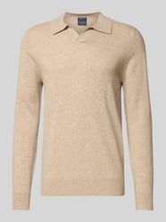 Strickpullover aus Woll-Kaschmir-Mix von Christian Berg Men Beige - 33