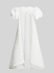Bruidscape in maxilengte met florale siergarnering van LUXUAR FASHION - 1