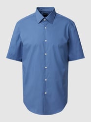 Regular Fit Business-Hemd mit 1/2-Arm Modell 'Joe' von BOSS Blau - 42