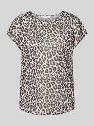 T-Shirt mit geripptem Rundhalsausschnitt von Christian Berg Woman - 18