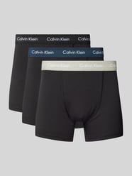 Trunks mit Label-Bund im 3er-Pack von Calvin Klein Underwear Schwarz - 17