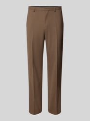 Spodnie do garnituru o kroju slim fit z dodatkiem żywej wełny model ‘HESTEN’ od HUGO - 7